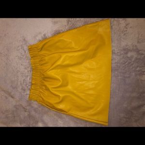 Mustard Skirt from Zara